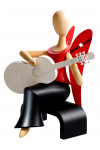 Sternkopf-Engel, mit Gitarre, sitzend 